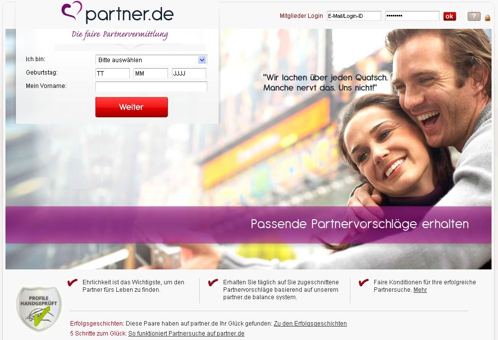 Partnervermittlung online